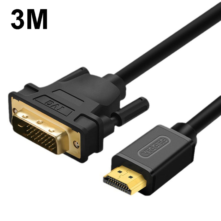 VEGGIEG HDMI To DVI Computer TV HD Monitor Converter Cable Can Interchangeable