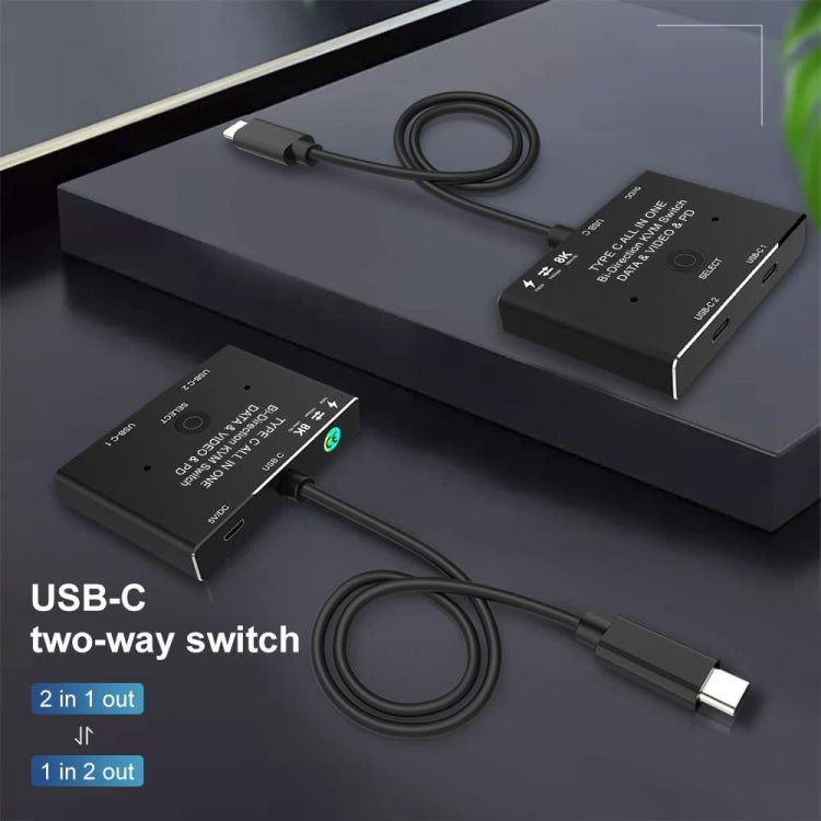 8K30 Type-C / USB-C Bidirectional Switch 10Gbps HD Splitter