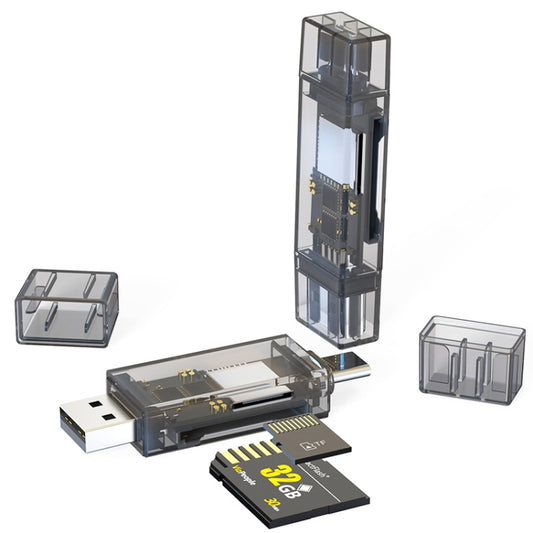 USB+TYPE-C SD/TF/OTG Computer U Disk Card Reader