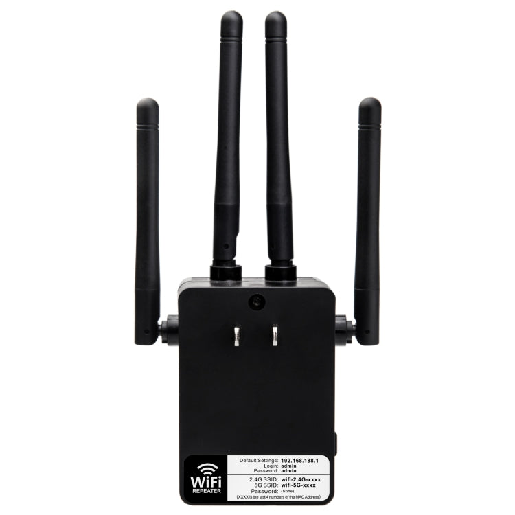 5G/2.4G 1200Mbps WiFi Range Extender WiFi Repeater With 2 Ethernet Ports