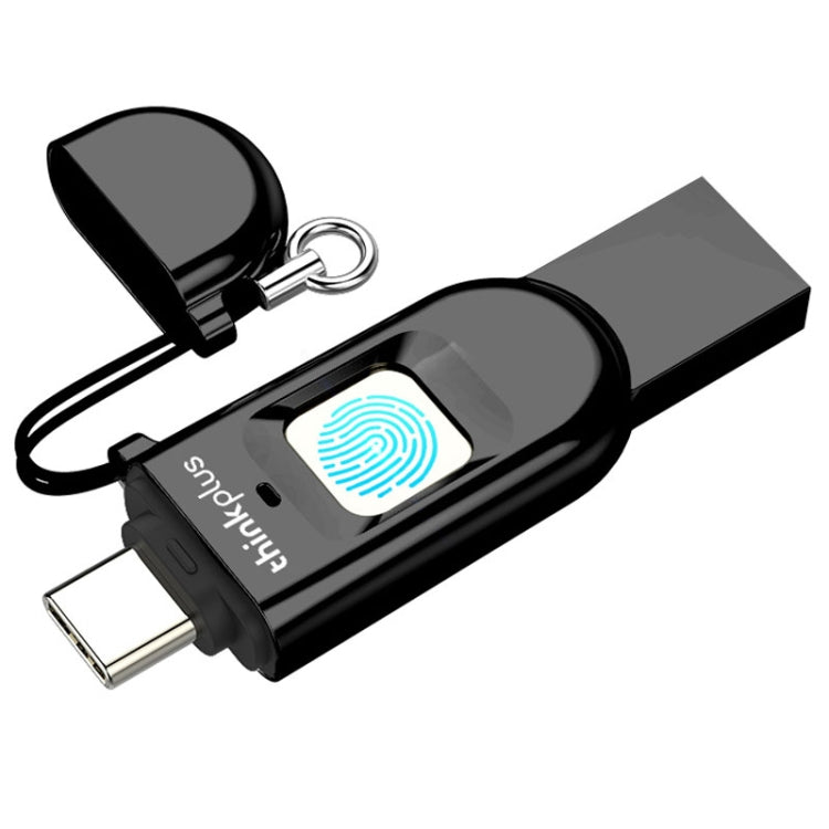 Lenovo Thinkplus TFU301 Dual Interface Type-C+USB Fingerprint Encrypted USB Flash Drive