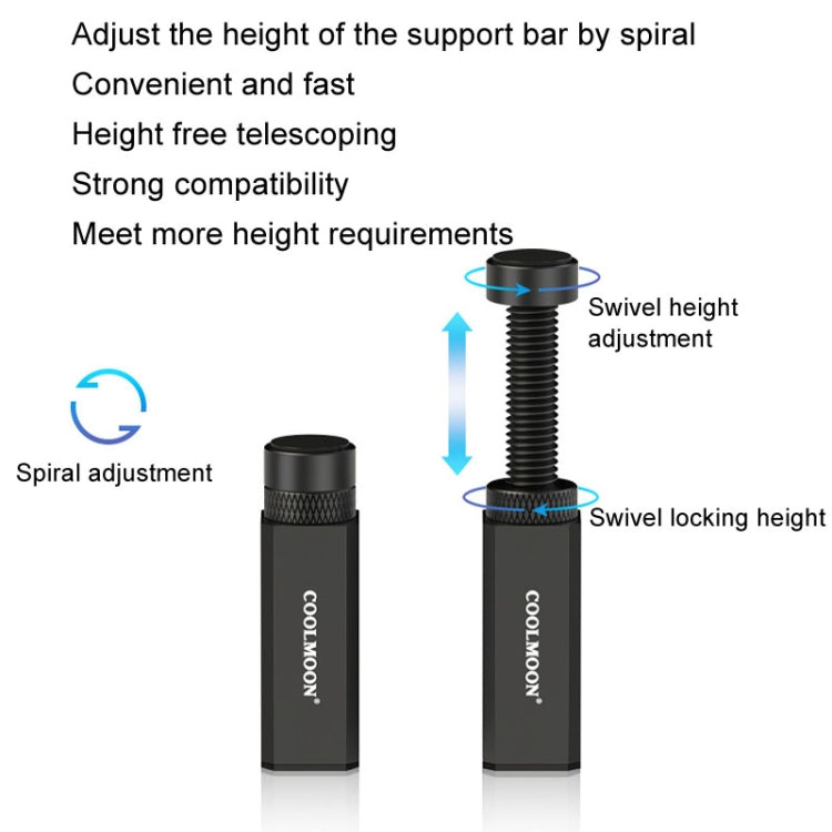 COOLMOON Graphics Card Stand Desktop Computer Graphics Card Vertical Top Support Bracket Screw Telescopic Support Rods