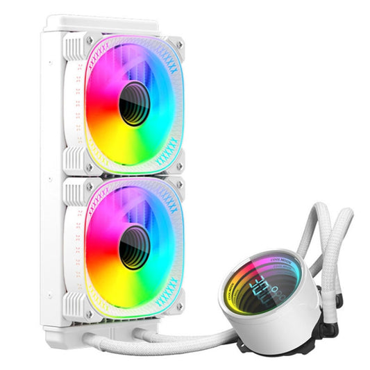 COOLMOON CM-YM-240T Digital ARGB Lens Edition Integrated Water Cooling CPU Cooler Temperature Display CPU Fan