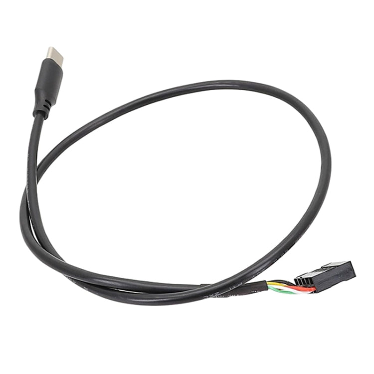 Motherboard USB 9Pin To Type-C Straight Data Double Shielded Cable