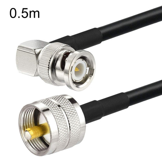 BNC Male Right Angle To UHF PL259 Male RG58 Coaxial Cable