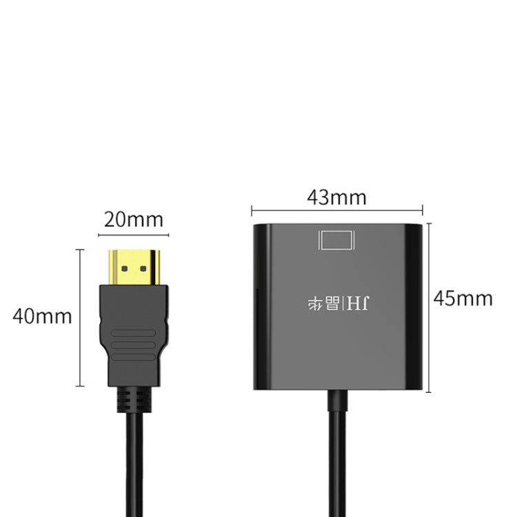 JINGHUA HDMI To VGA Adapter Cable Laptop Video Converter