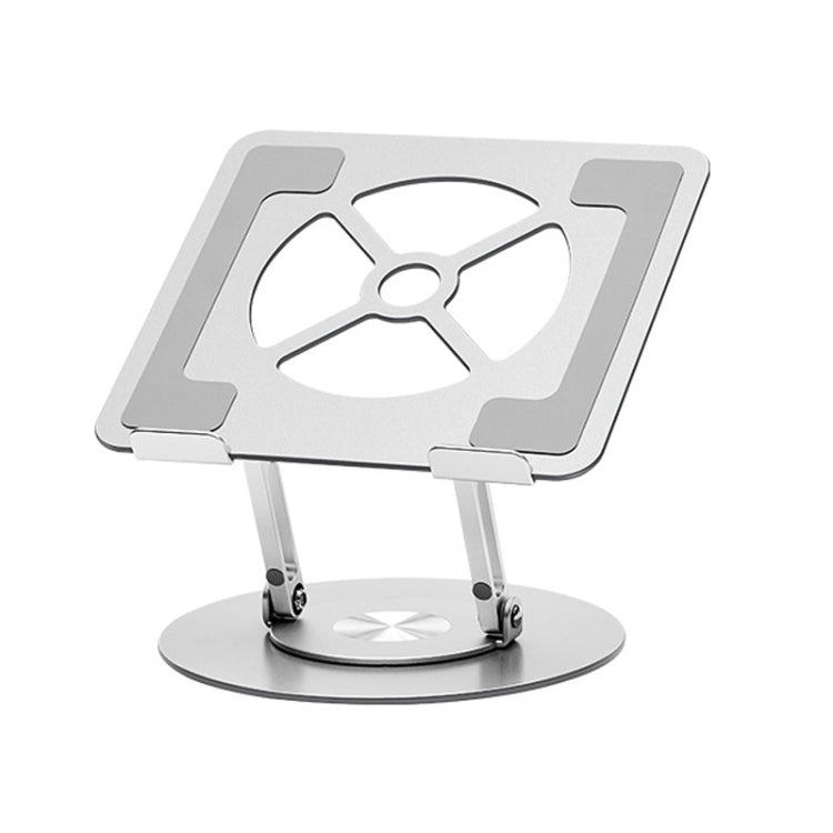 Aluminum Alloy Laptop Stand Notebook Riser with 360 Degree Rotating Base,