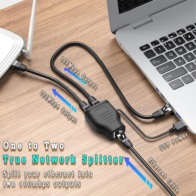 Network 1 In 2 Sharer RJ45 1 To 2 Network Splitter