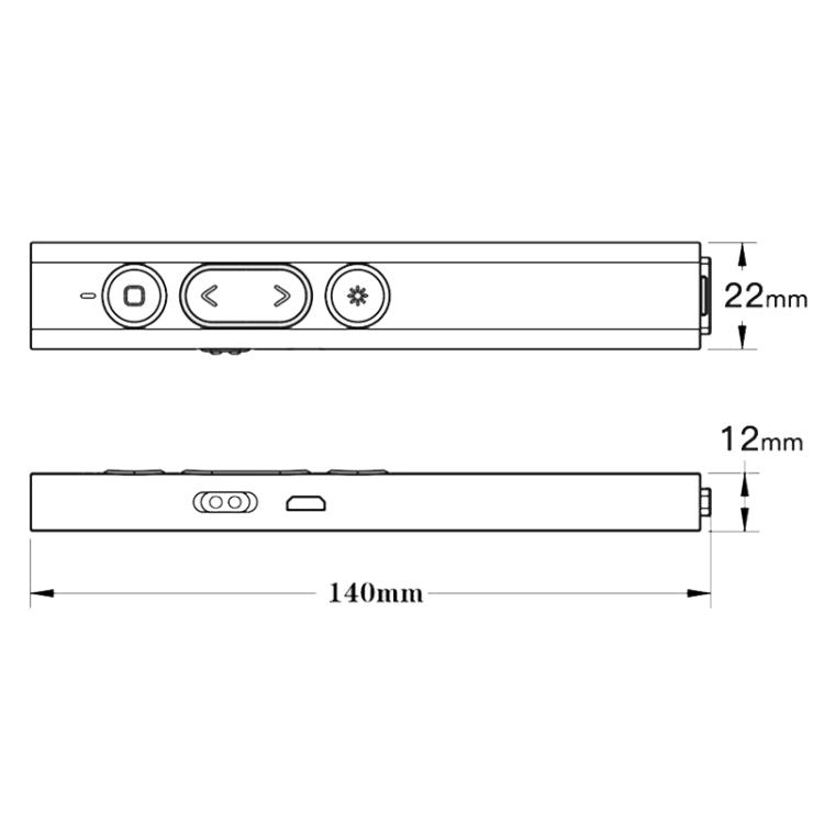 B2 2.4GHz Dual-Mode Conference PPT Wireless Page Turning Pen Multimedia Infrared Laser Pointer