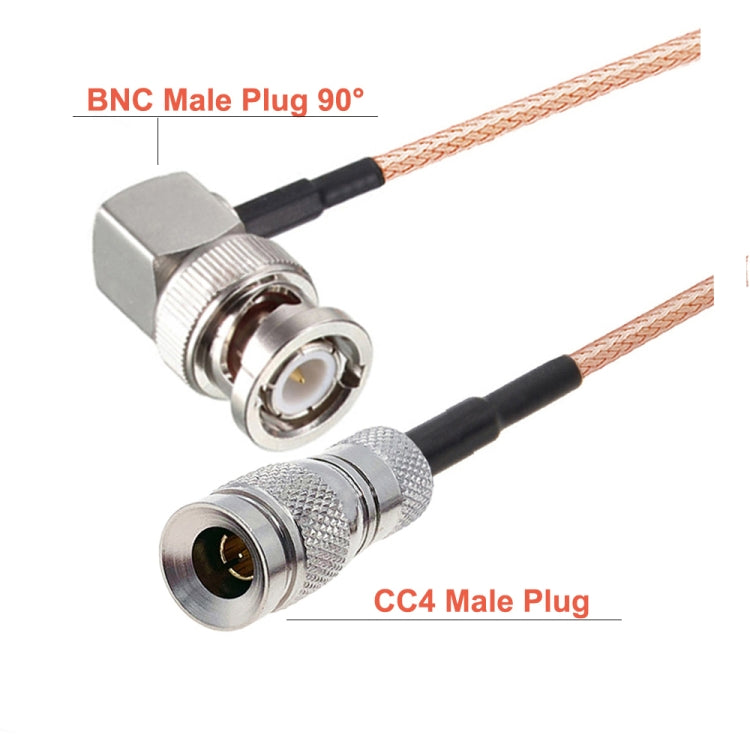 CC4 Male To BNC Male Elbow Connector Cable RG179 Coaxial RF Cable