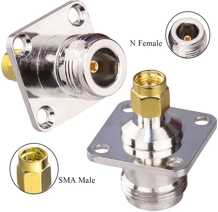 N Female To SMA Male RF Coaxial Connector