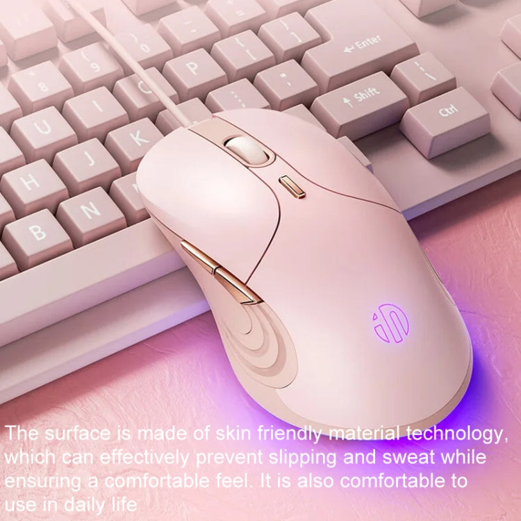 Inphic B8 Mute Light Emitting Wired Mice Home Office Gaming Computer Mouse