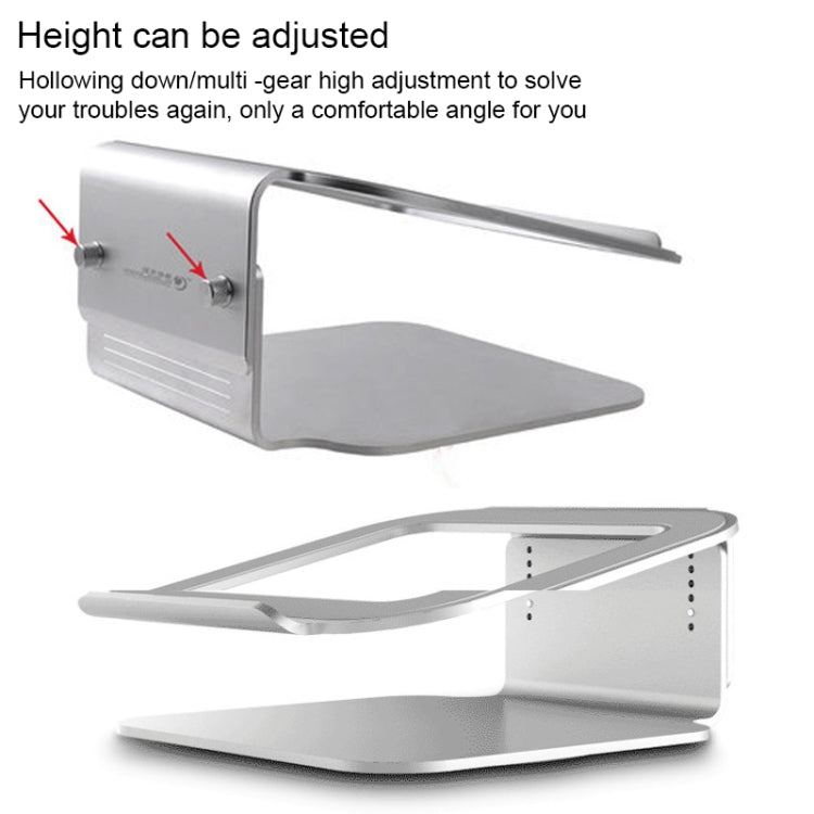 Height Adjustable Aluminum Alloy Laptop Cooling Stand 360 Rotation Ergonomic 10-17 inch Notebook Holder for MacBook Air Pro