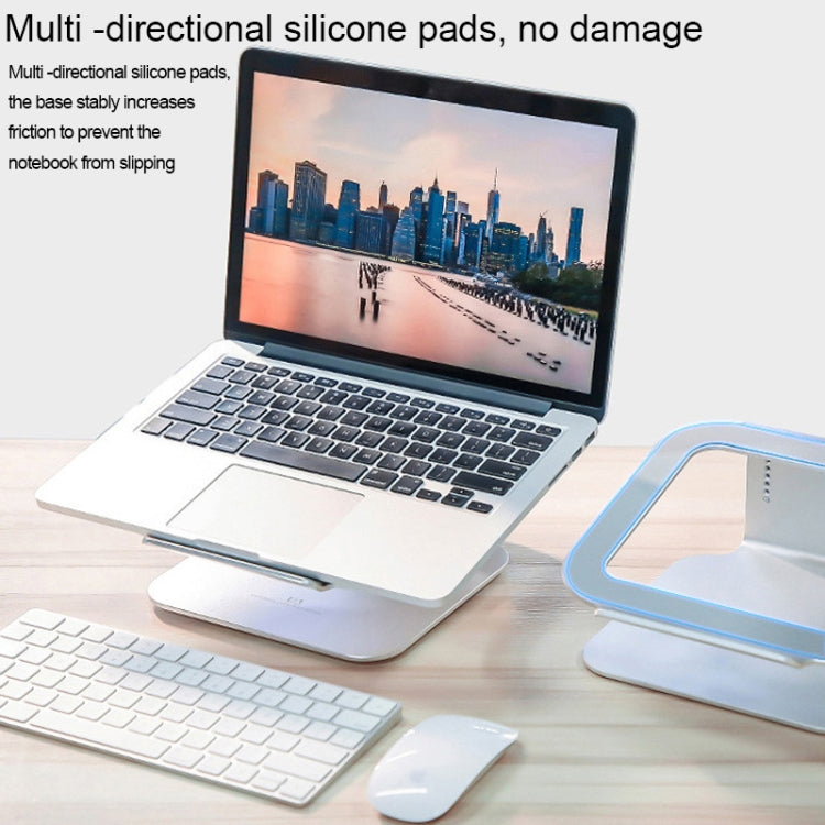 Height Adjustable Aluminum Alloy Laptop Cooling Stand 360 Rotation Ergonomic 10-17 inch Notebook Holder for MacBook Air Pro