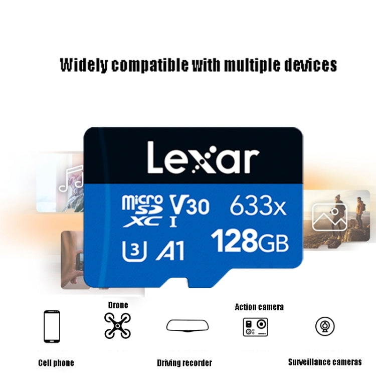 Lexar 633x 128GB  High-speed Driving Recorder Dedicated TF Card Mobile Phone Memory Card