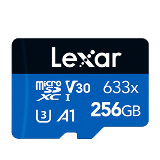 Lexar 633x 256GB High-speed Mobile Phone Camera Memory TF Card Switch Expansion Driving Recorder Dedicated Storage Flash Memory Card