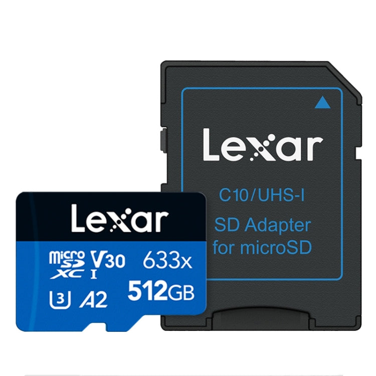 Lexar 633x 512GB High-speed Flash Memory Card Sports Camera Mobile Phone TF Car Driving Recorder Memory Card