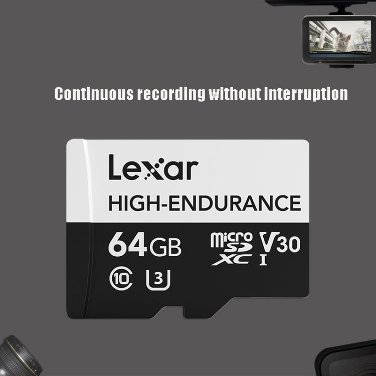 Lexar MicroSDHC 64GB High-endurance Memory Card Driving Recorder Security Monitoring TF Card Video Card