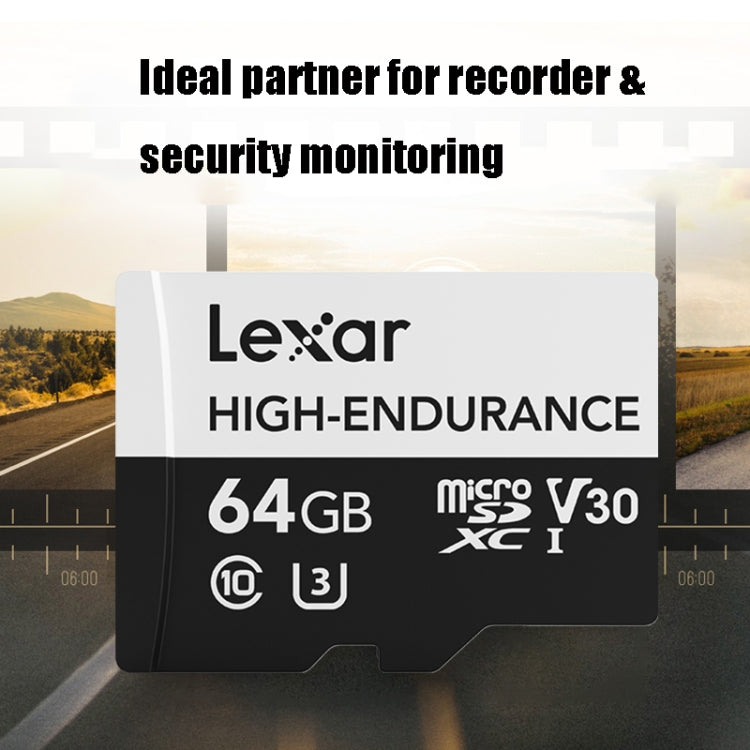 Lexar MicroSDHC 64GB High-endurance Memory Card Driving Recorder Security Monitoring TF Card Video Card