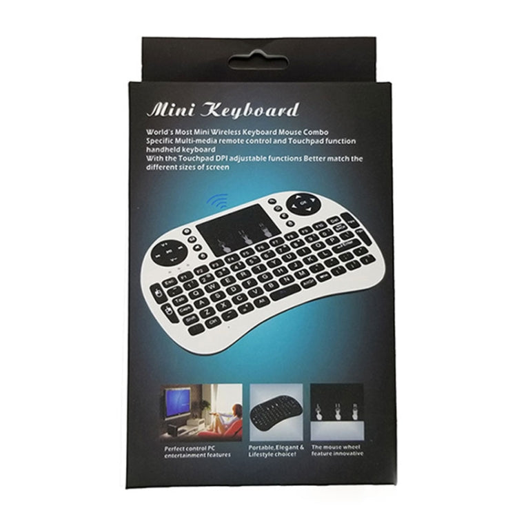 Support Language: Arabic i8 Air Mouse Wireless Backlight Keyboard with Touchpad for Android TV Box & Smart TV & PC Tablet & Xbox360 & PS3 & HTPC/IPTV