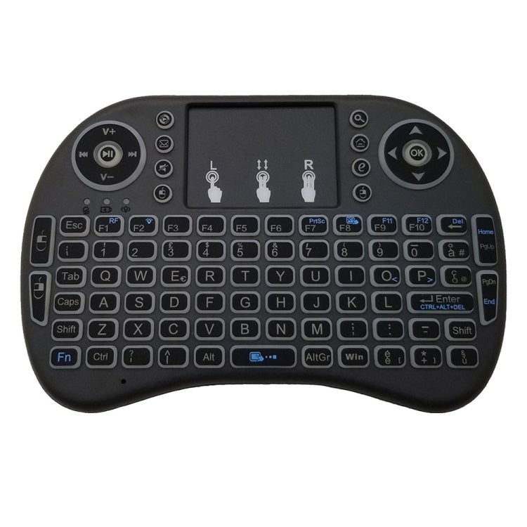 Support Language: Italy i8 Air Mouse Wireless Backlight Keyboard with Touchpad for Android TV Box & Smart TV & PC Tablet & Xbox360 & PS3 & HTPC/IPTV