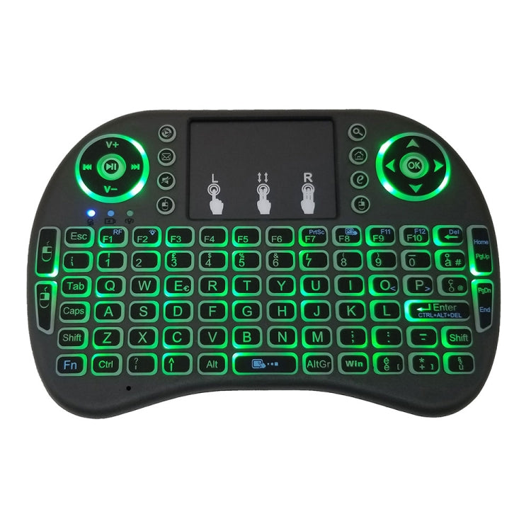 Support Language: Italy i8 Air Mouse Wireless Backlight Keyboard with Touchpad for Android TV Box & Smart TV & PC Tablet & Xbox360 & PS3 & HTPC/IPTV