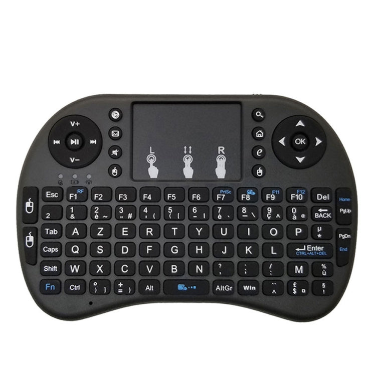 Support Language: French i8 Air Mouse Wireless Keyboard with Touchpad for Android TV Box & Smart TV & PC Tablet & Xbox360 & PS3 & HTPC/IPTV