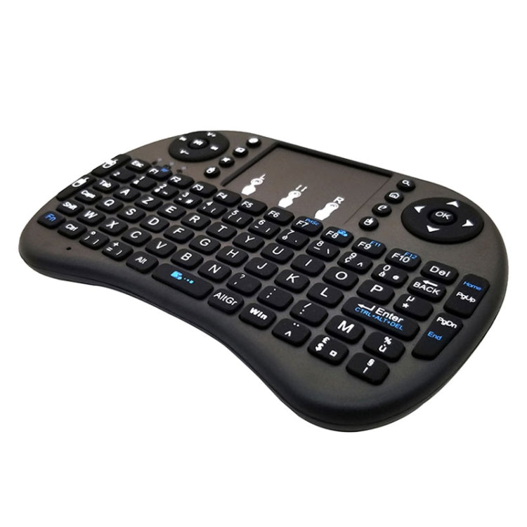 Support Language: French i8 Air Mouse Wireless Keyboard with Touchpad for Android TV Box & Smart TV & PC Tablet & Xbox360 & PS3 & HTPC/IPTV