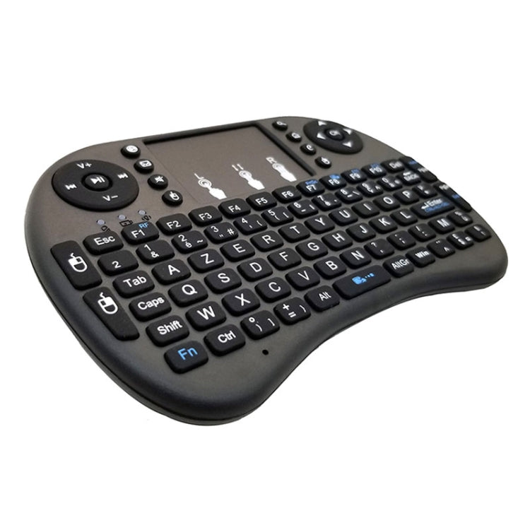 Support Language: French i8 Air Mouse Wireless Keyboard with Touchpad for Android TV Box & Smart TV & PC Tablet & Xbox360 & PS3 & HTPC/IPTV