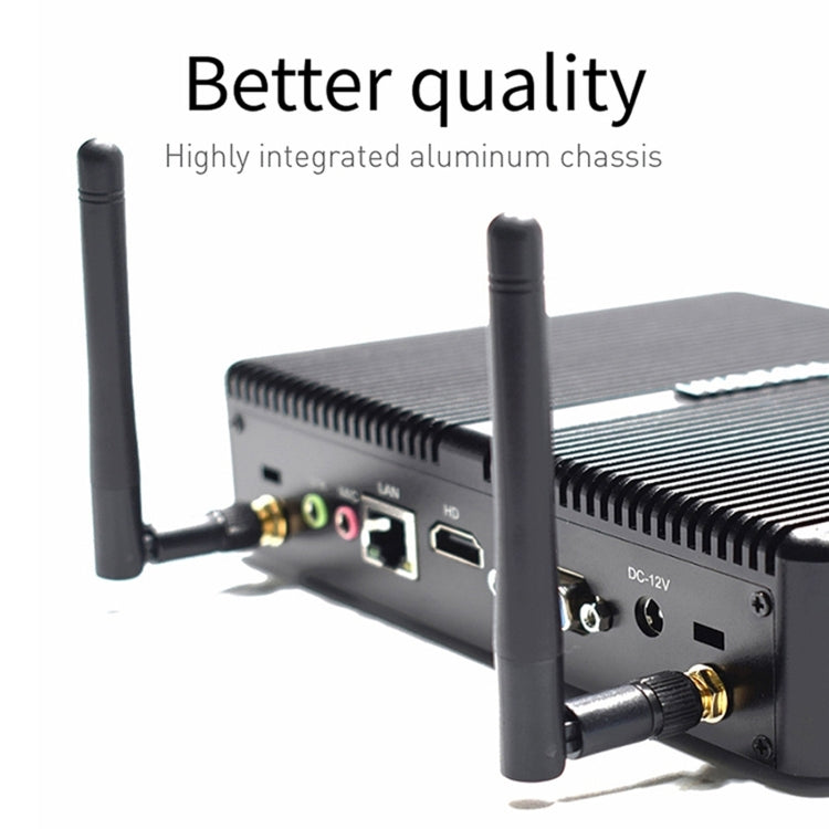 HYSTOU H2 Windows / Linux System Mini PC, Intel Core I3-7167U Dual Core Four Threads up to 2.80GHz, Support mSATA 3.0, 8GB RAM DDR4 + 256GB SSD