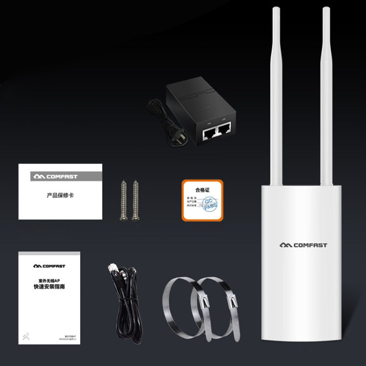 COMFAST CF-EW72 1200Mbs Outdoor Waterproof Signal Amplifier Wireless Router Repeater WIFI Base Station with 2 Antennas