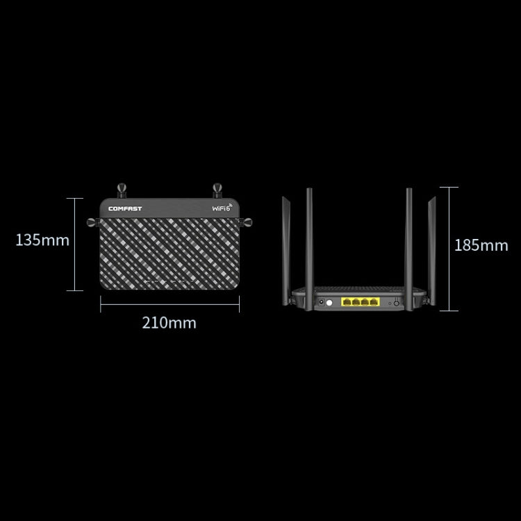 COMFAST CF-XR10 1800Mbps WiFi6 Dual-band Gigabit Household Signal Amplifier Wireless Router Repeater