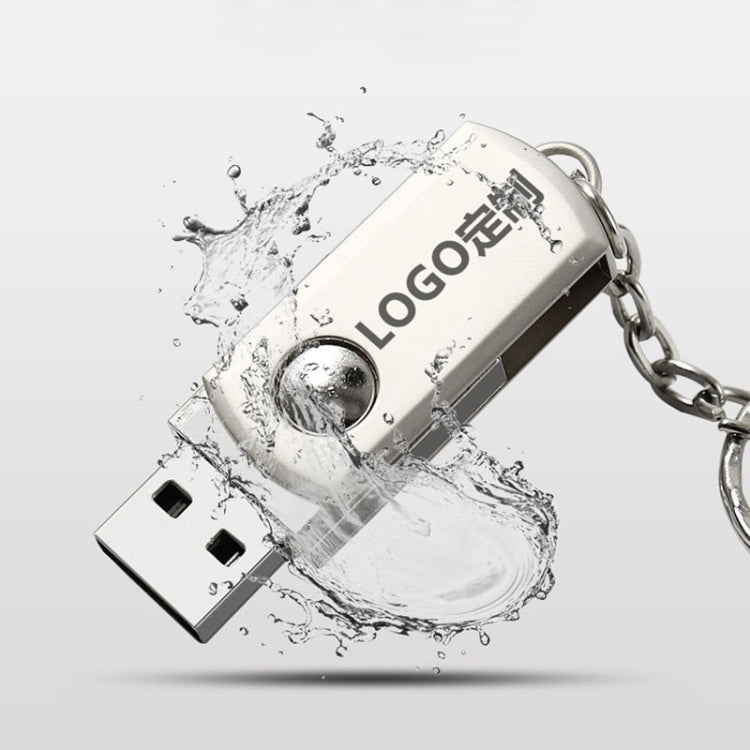 MicroDrive 8GB USB 2.0 Creative Personality Metal U Disk with Keychain