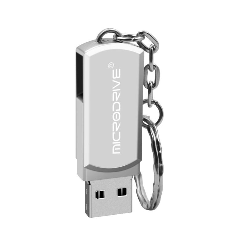 MicroDrive 8GB USB 2.0 Creative Personality Metal U Disk with Keychain