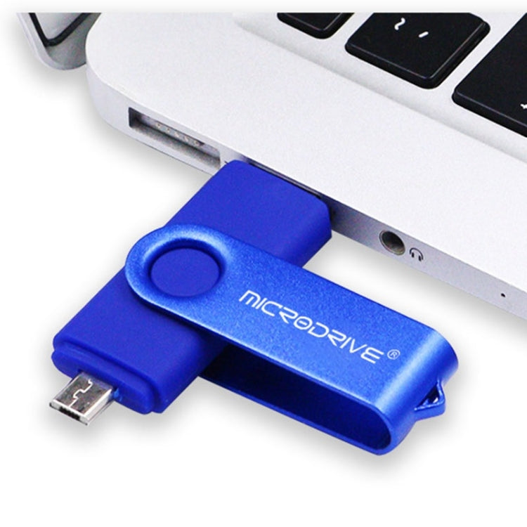 MicroDrive 64GB USB 2.0 Phone and Computer Dual-use Rotary OTG Metal U Disk