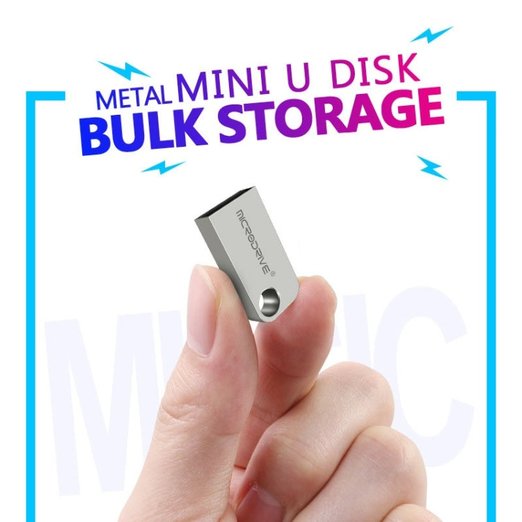 MicroDrive 4GB USB 2.0 Mini Semi-circular Metal U Disk