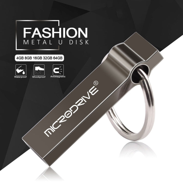 MicroDrive 4GB USB 2.0 Metal Keychain U Disk