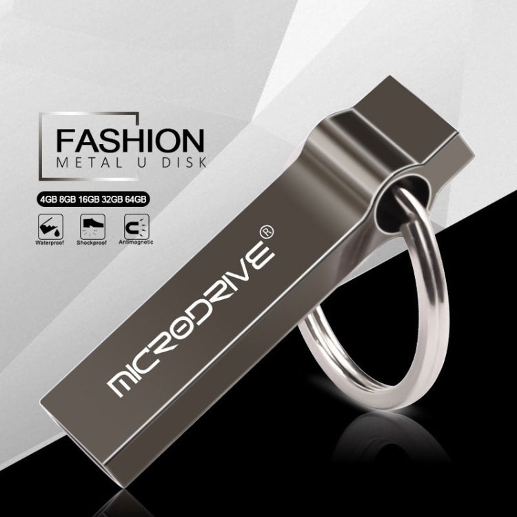 MicroDrive 8GB USB 2.0 Metal Keychain U Disk