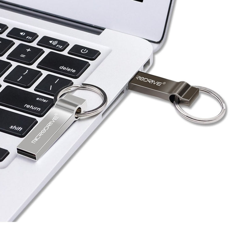 MicroDrive 16GB USB 2.0 Metal Keychain U Disk