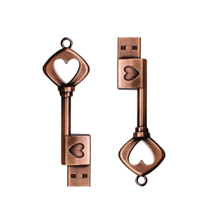 MicroDrive 16GB USB 2.0 Copper Love Key U Disk