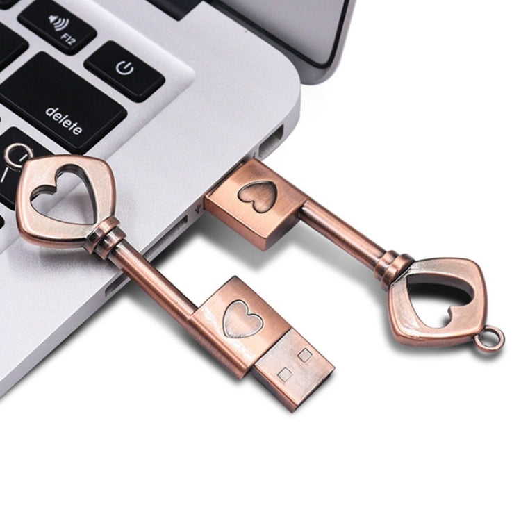 MicroDrive 64GB USB 2.0 Copper Love Key U Disk