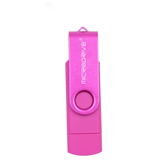 MicroDrive 32GB USB 2.0 Mobile Computer Dual-use Rotating OTG Metal U Disk