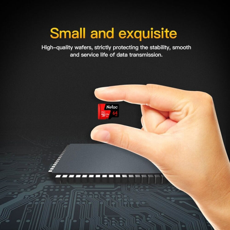 Netac P500 PRO 64GB U3 Speed Level Automobile Data Recorder Monitor Camera Memory Card TF Card