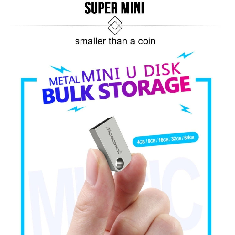 Microdata 4GB USB 2.0 Mini Metal U Disk