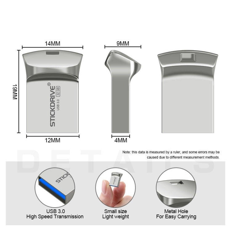 STICKDRIVE 32GB USB 3.0 High Speed Creative Metal U Disk