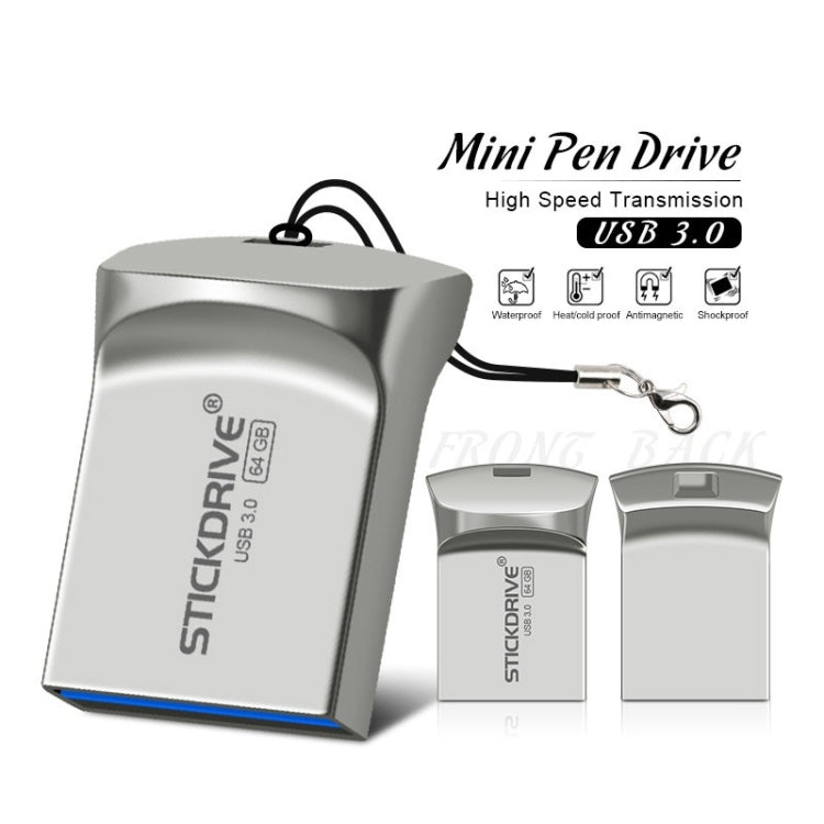 STICKDRIVE 128GB USB 3.0 High Speed Creative Metal U Disk