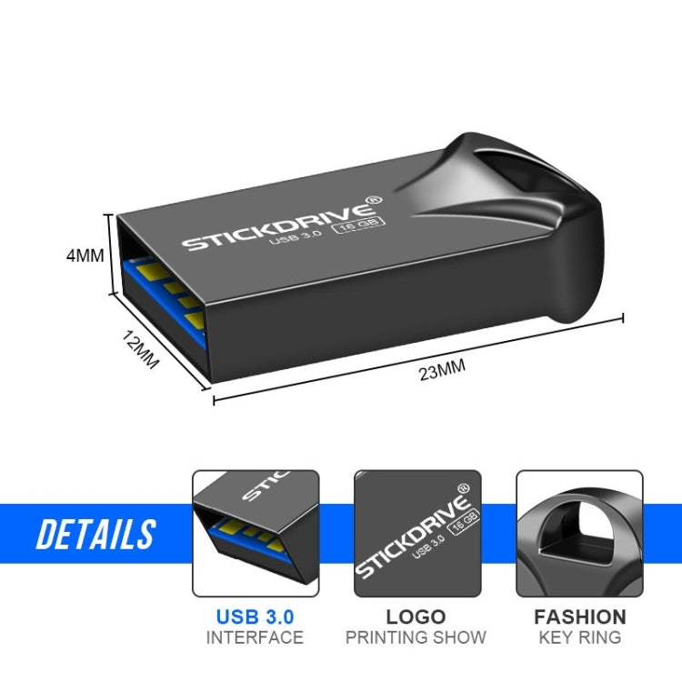 STICKDRIVE 64GB USB 3.0 High Speed Mini Metal U Disk