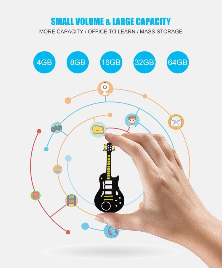 MicroDrive 64GB USB 2.0 Guitar U Disk