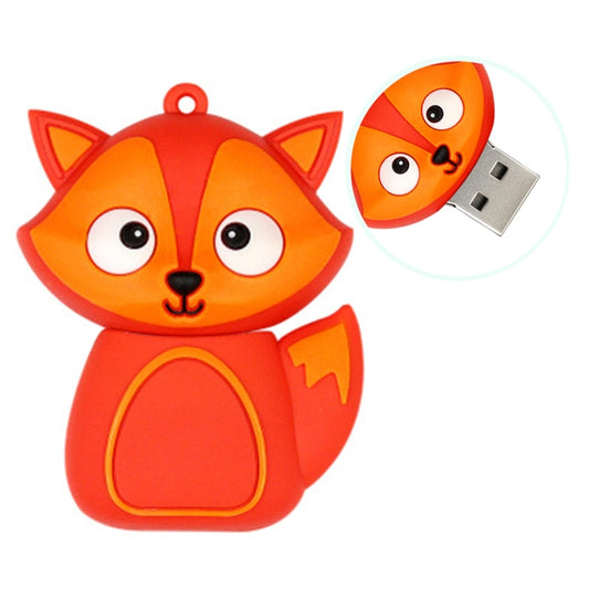 MicroDrive 128GB USB 2.0 Creative Cute Fox U Disk