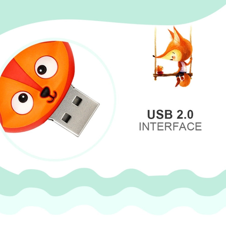 MicroDrive 128GB USB 2.0 Creative Cute Fox U Disk